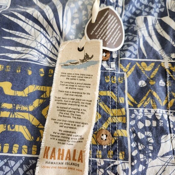 Kahala 1936 New With Tags Bali Hawaiian Shirt Made In Hawaii Men Size Large - Picture 13 of 16